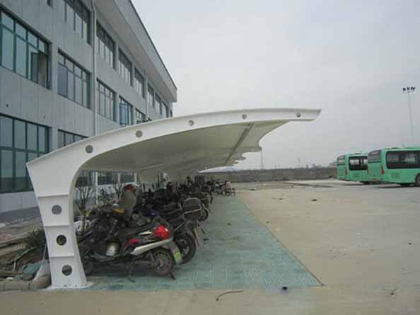 小型膜結構自行車(chē)棚