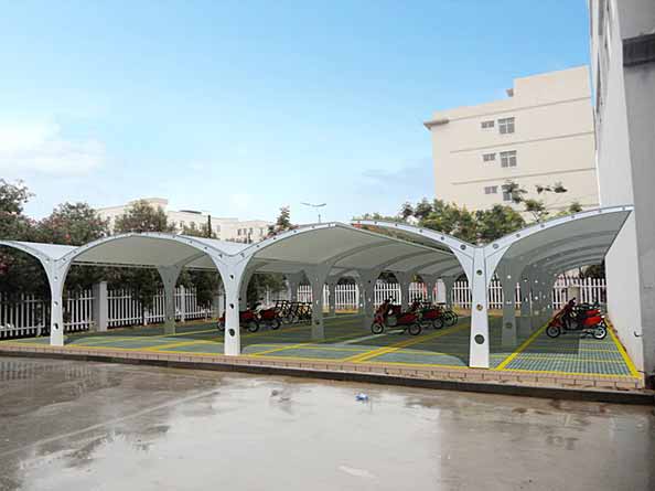 T型膜結構自行車(chē)棚