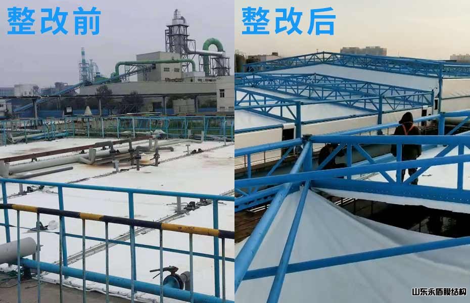 河北污水池加蓋膜結構
